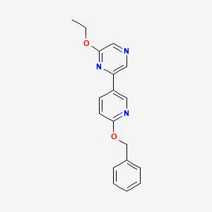 2-(6-(Benzyloxy)pyridin-3-yl)-6-ethoxypyrazine