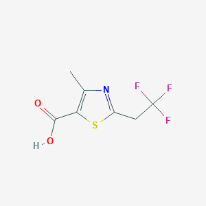 B1524328 4-Methyl-2-(2,2,2-trifluoroethyl)-1,3-thiazole-5-carboxylic acid CAS No. 1248235-40-6