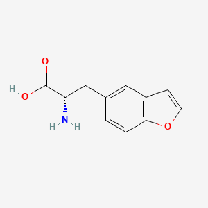 molecular formula C11H11NO3 B15243281 (S)-2-Amino-3-(benzofuran-5-YL)propanoic acid 