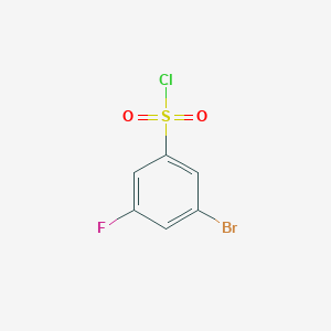 molecular formula C6H3BrClFO2S B1524330 3-Bromo-5-fluorobenzene-1-sulfonyl chloride CAS No. 1214342-44-5