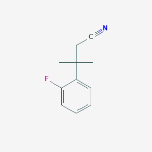 3-(2-Fluorophenyl)-3-methylbutanenitrile