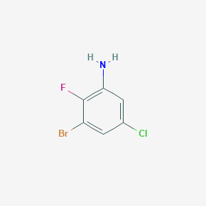 molecular formula C6H4BrClFN B1524331 3-Bromo-5-chloro-2-fluoroaniline CAS No. 1269232-95-2