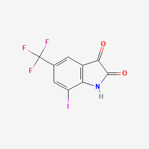 7-Iodo-5-(trifluoromethyl)indoline-2,3-dione