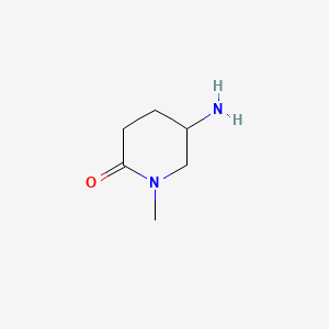 molecular formula C6H12N2O B1524334 5-氨基-1-甲基哌啶-2-酮 CAS No. 90485-53-3