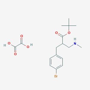 tert-Butyl 2-(4-bromobenzyl)-3-(methylamino)propanoate oxalate