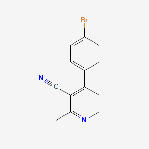 molecular formula C13H9BrN2 B1524335 4-(4-Bromophenyl)-2-methylnicotinonitrile CAS No. 881423-31-0