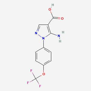 5-amino-1-[4-(trifluoromethoxy)phenyl]-1H-pyrazole-4-carboxylic acid