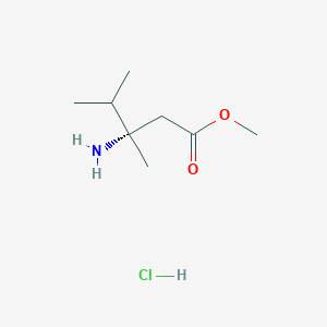 (S)-Methyl 3-amino-3,4-dimethylpentanoate hydrochloride