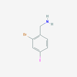 (2-Bromo-4-iodophenyl)methanamine