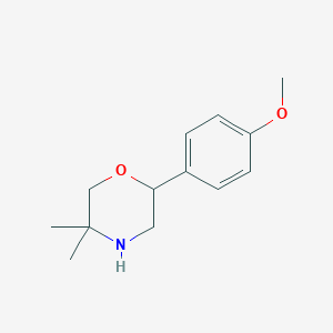 2-(4-Methoxyphenyl)-5,5-dimethylmorpholine