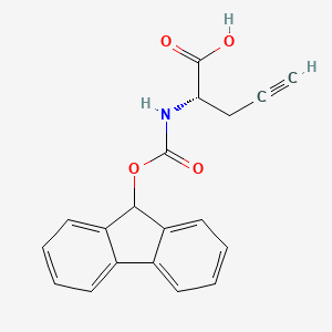 (S)-2-((((9H-Fluoren-9-yl)oxy)carbonyl)amino)pent-4-ynoic acid