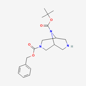 3-Benzyl 9-tert-butyl 3,7,9-triazabicyclo[3.3.1]nonane-3,9-dicarboxylate