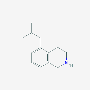 molecular formula C13H19N B15243538 5-(2-Methylpropyl)-1,2,3,4-tetrahydroisoquinoline 