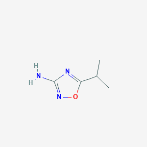 molecular formula C5H9N3O B1524355 5-Isopropyl-1,2,4-oxadiazol-3-amine CAS No. 868696-41-7