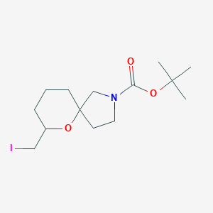 tert-Butyl 7-(iodomethyl)-6-oxa-2-azaspiro[4.5]decane-2-carboxylate