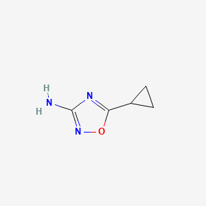 molecular formula C5H7N3O B1524356 5-环丙基-1,2,4-噁二唑-3-胺 CAS No. 868696-42-8