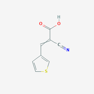 molecular formula C8H5NO2S B1524360 (2E)-2-Cyano-3-thien-3-ylacrylic acid CAS No. 126058-25-1
