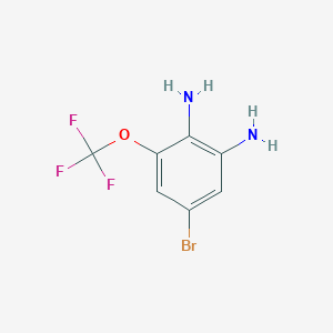 molecular formula C7H6BrF3N2O B1524370 5-Bromo-3-(trifluoromethoxy)benzene-1,2-diamine CAS No. 1257535-16-2