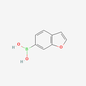 molecular formula C8H7BO3 B1524391 Benzofuran-6-ylboronic acid CAS No. 851525-10-5