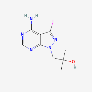 1-(4-Amino-3-iodo-1H-pyrazolo[3,4-d]pyrimidin-1-yl)-2-methylpropan-2-ol