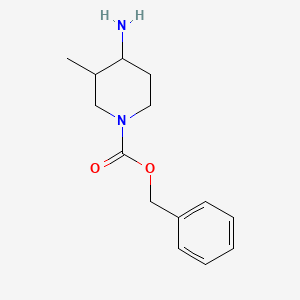 molecular formula C14H20N2O2 B1524393 Benzyl 4-amino-3-methylpiperidine-1-carboxylate CAS No. 847458-97-3