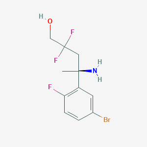 (S)-4-Amino-4-(5-bromo-2-fluorophenyl)-2,2-difluoropentan-1-OL