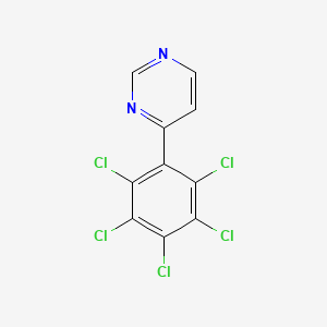 4-(Perchlorophenyl)pyrimidine