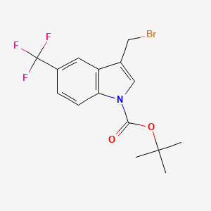 Tert-butyl 3-(bromomethyl)-5-(trifluoromethyl)-1H-indole-1-carboxylate