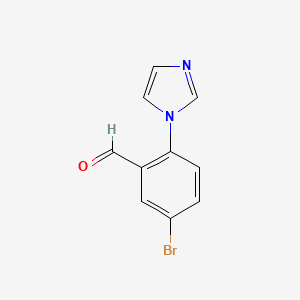 5-Bromo-2-(1h-imidazol-1-yl)benzaldehyde