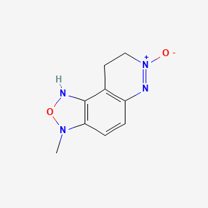 3-methyl-7-oxido-8,9-dihydro-1H-[1,2,5]oxadiazolo[3,4-f]cinnolin-7-ium