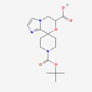 1'-(tert-Butoxycarbonyl)-5,6-dihydrospiro[imidazo[2,1-c][1,4]oxazine-8,4'-piperidine]-6-carboxylic acid