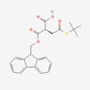 (S)-2-(((9H-Fluoren-9-yl)methoxy)carbonyl)-4-(tert-butylthio)-4-oxobutanoic acid