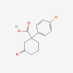 1-(4-Bromophenyl)-3-oxocyclohexanecarboxylic acid