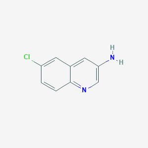 molecular formula C9H7ClN2 B1524408 6-氯喹啉-3-胺 CAS No. 1051372-60-1