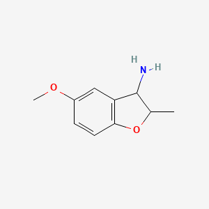 5-Methoxy-2-methyl-2,3-dihydro-1-benzofuran-3-amine