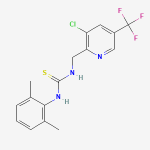 1-((3-Chloro-5-(trifluoromethyl)pyridin-2-yl)methyl)-3-(2,6-dimethylphenyl)thiourea