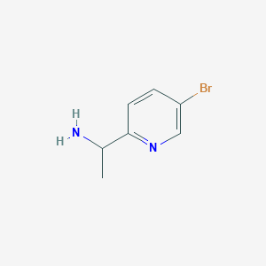 molecular formula C7H9BrN2 B1524410 1-(5-Bromopyridin-2-yl)ethanamine CAS No. 871723-90-9