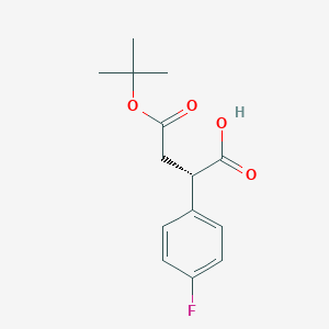 (S)-4-(Tert-butoxy)-2-(4-fluorophenyl)-4-oxobutanoic acid