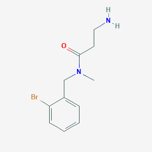 3-amino-N-[(2-bromophenyl)methyl]-N-methylpropanamide