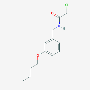 N-[(3-butoxyphenyl)methyl]-2-chloroacetamide