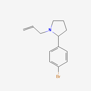 molecular formula C13H16BrN B1524419 1-Allyl-2-(4-bromo-phenyl)-pyrrolidine CAS No. 885275-21-8