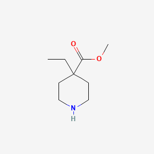molecular formula C9H17NO2 B1524433 Methyl 4-ethylpiperidine-4-carboxylate CAS No. 1206228-66-1
