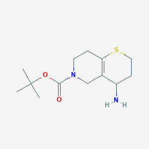 Tert-butyl 4-amino-3,4,7,8-tetrahydro-2H-thiopyrano[3,2-C]pyridine-6(5H)-carboxylate