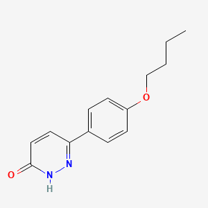 molecular formula C14H16N2O2 B1524436 6-(4-butoxyphenyl)pyridazin-3(2H)-one CAS No. 58897-53-3