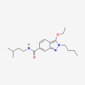 2-Butyl-3-ethoxy-N-(3-methylbutyl)-2H-indazole-6-carboxamide