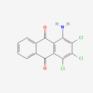 1-Amino-2,3,4-trichloroanthracene-9,10-dione