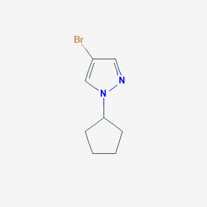 molecular formula C8H11BrN2 B1524440 4-Bromo-1-cyclopentylpyrazole CAS No. 1012880-01-1