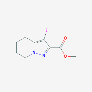 Methyl 3-iodo-4,5,6,7-tetrahydropyrazolo[1,5-A]pyridine-2-carboxylate