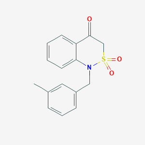 molecular formula C16H15NO3S B1524444 1-(3-methylbenzyl)-1H-2,1-benzothiazin-4(3H)-one 2,2-dioxide CAS No. 1255783-92-6