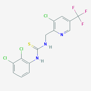 1-((3-Chloro-5-(trifluoromethyl)pyridin-2-yl)methyl)-3-(2,3-dichlorophenyl)thiourea